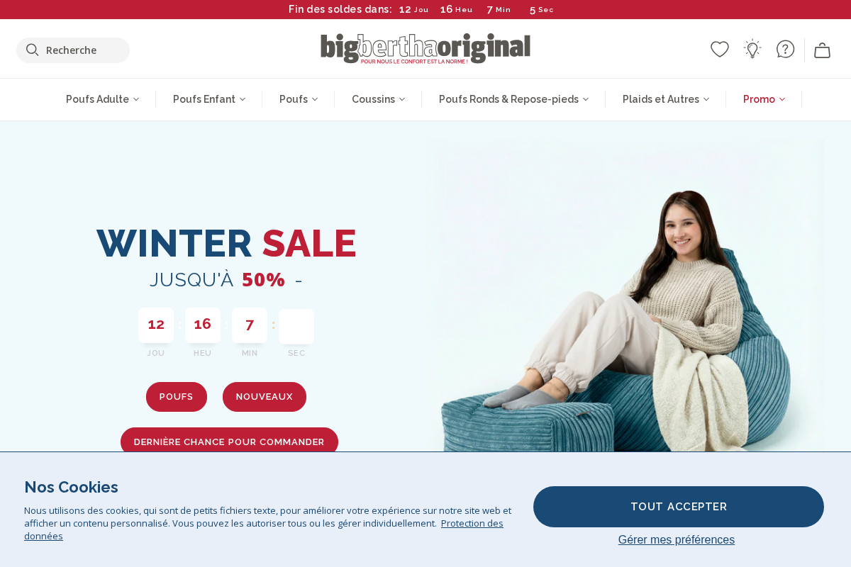 Big Bertha Original homepage screenshot