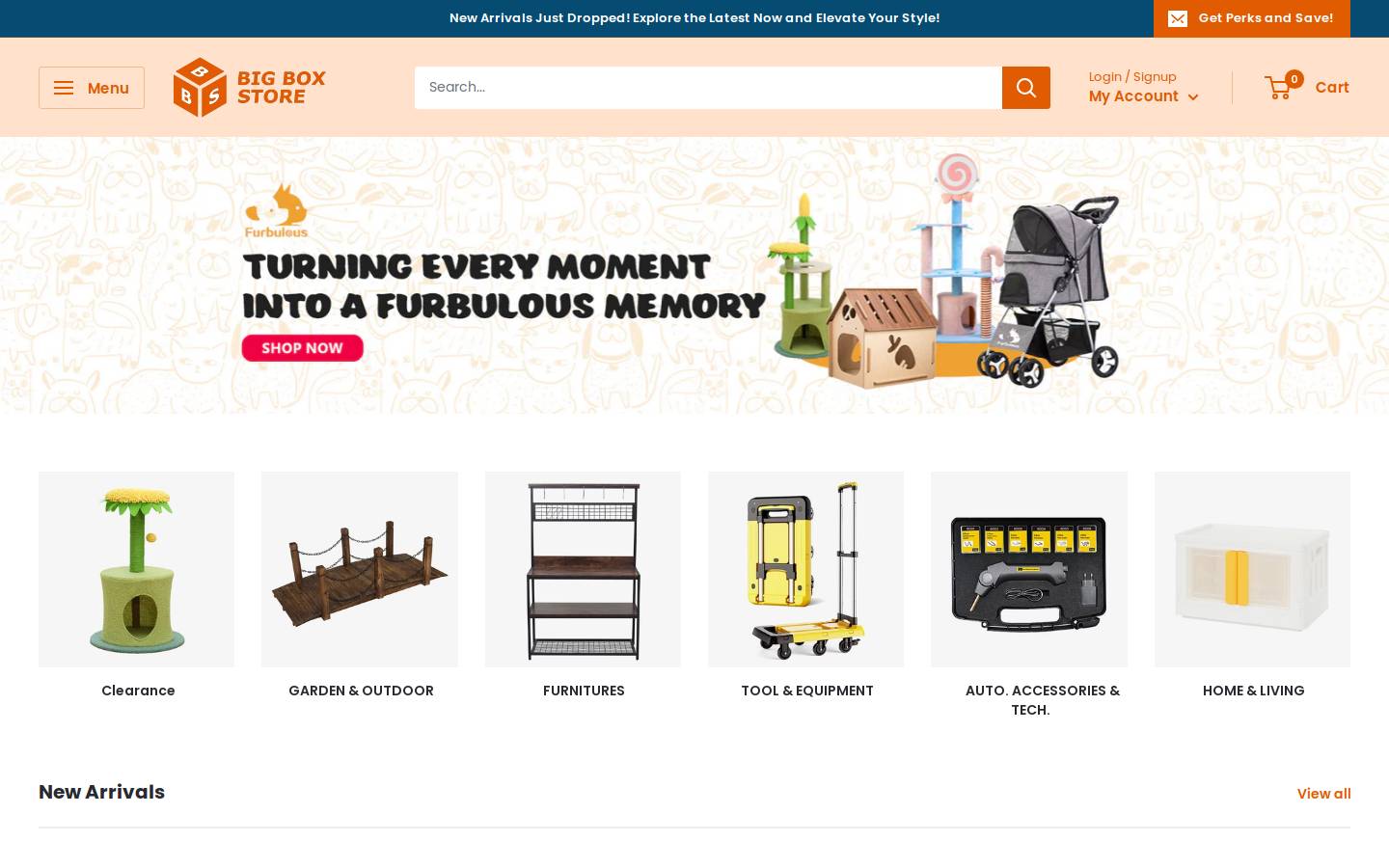 bigboxstore.com.au homepage screenshot