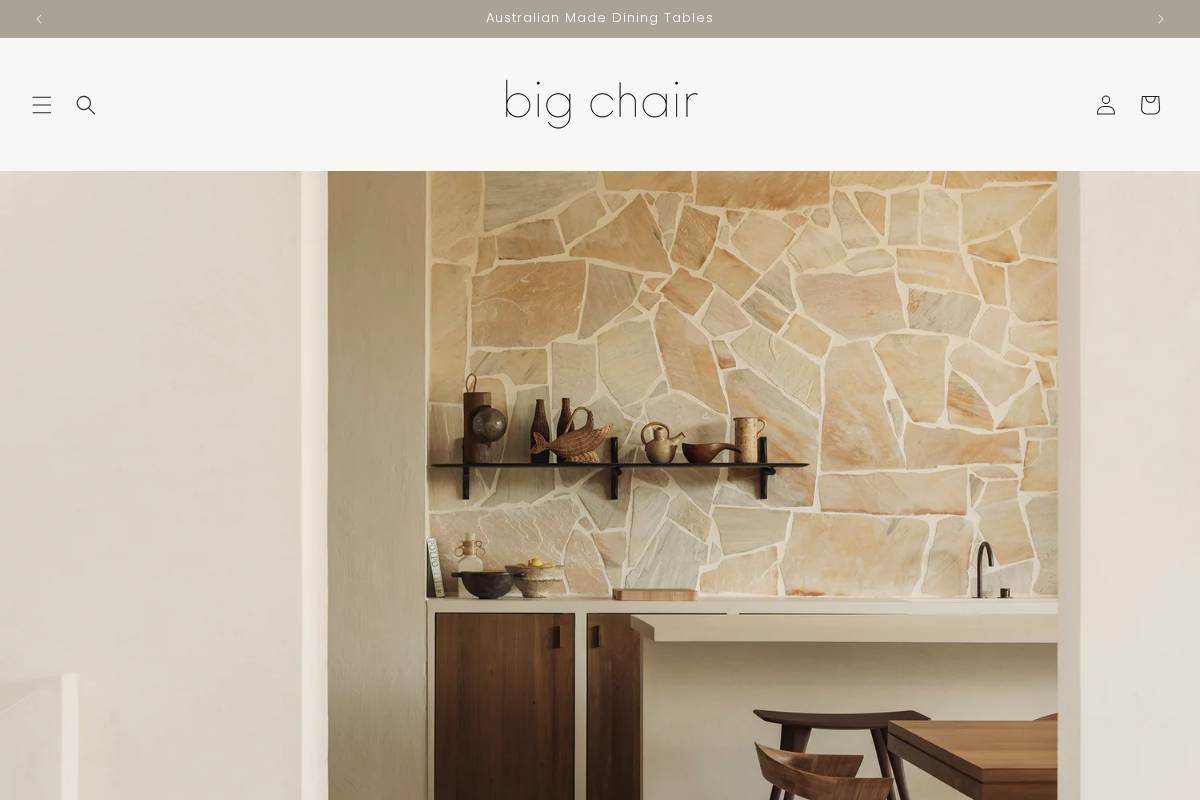 bigchair.com.au homepage screenshot