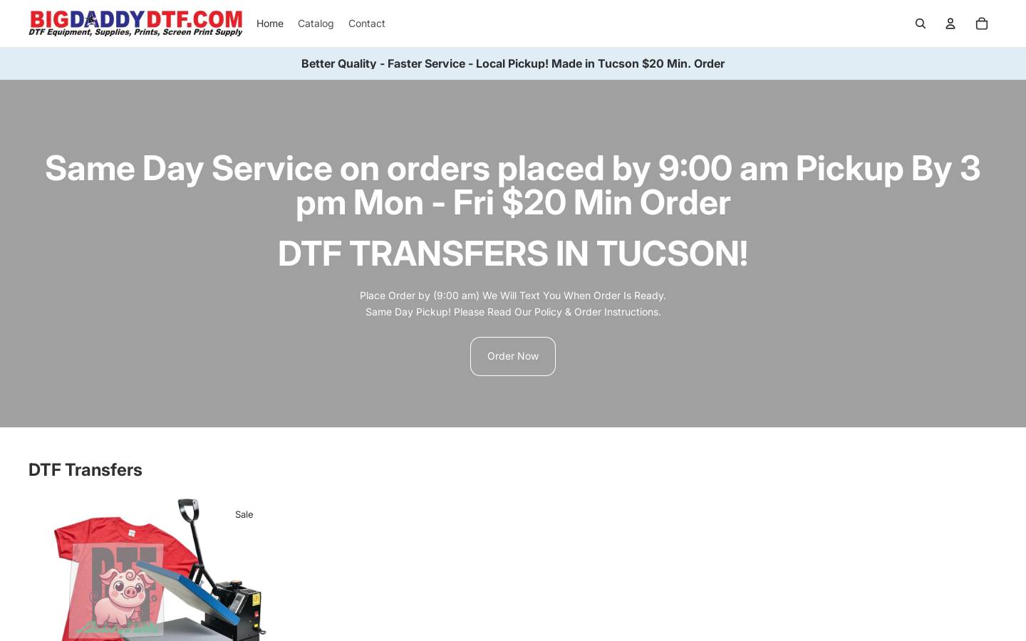 bigdaddydtf.com homepage screenshot