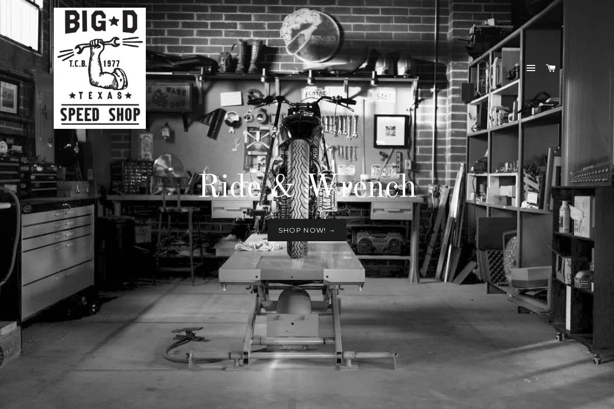 bigdspeedshop.com homepage screenshot