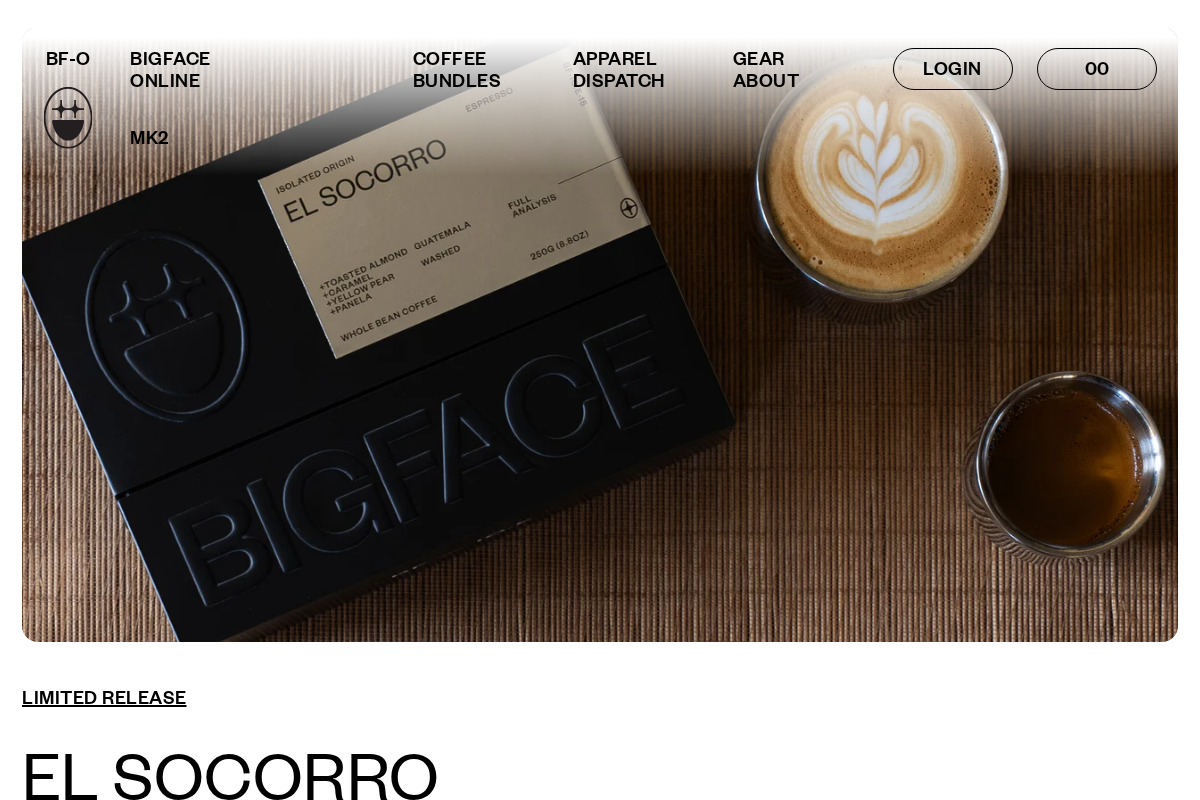 BIGFACE BRAND homepage screenshot