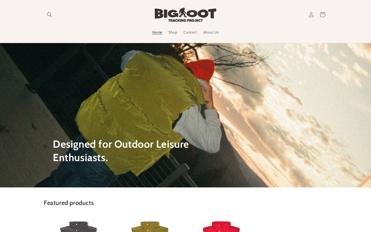 bigfoottrackingproject.com homepage screenshot