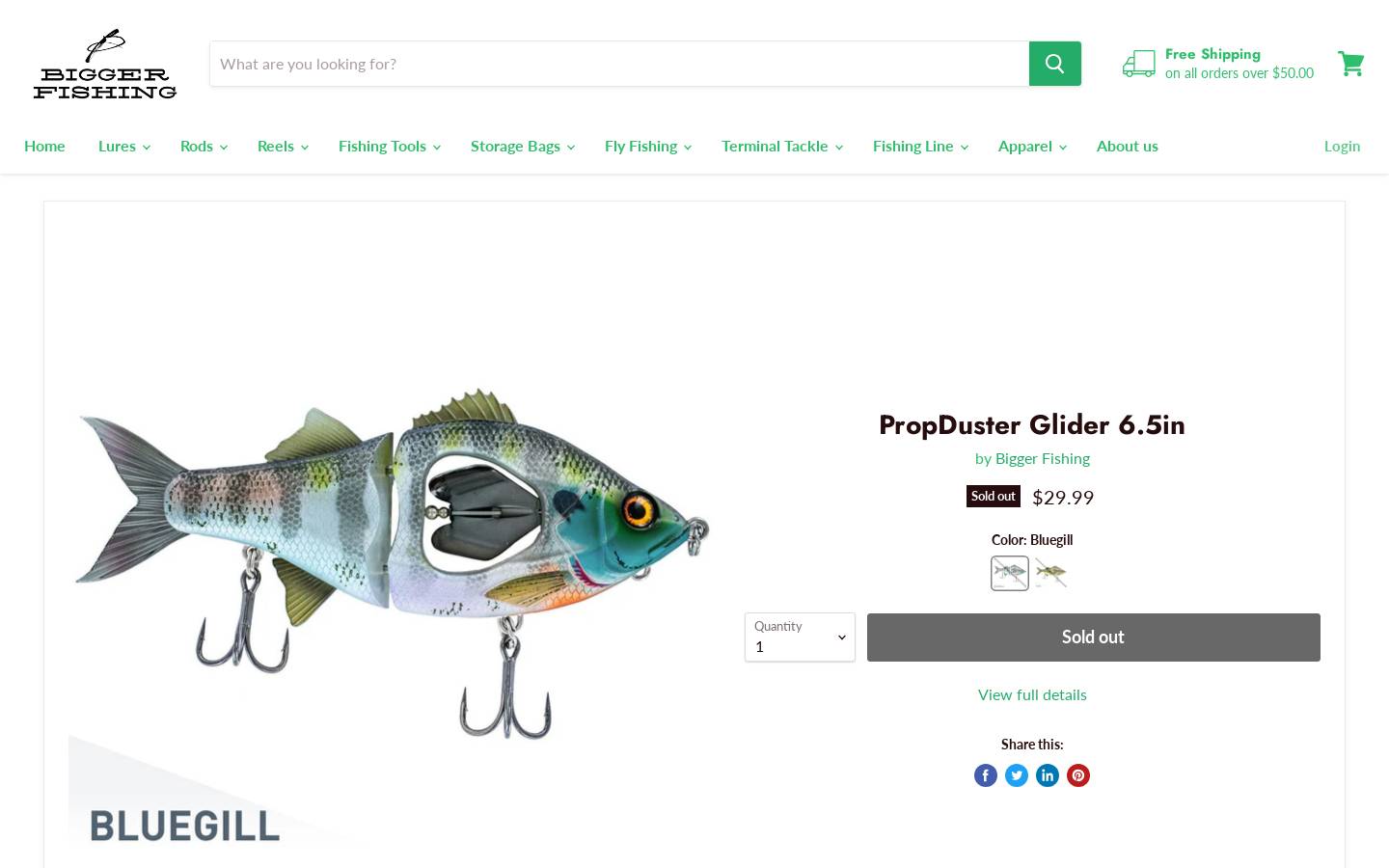 Bigger Fishing homepage screenshot
