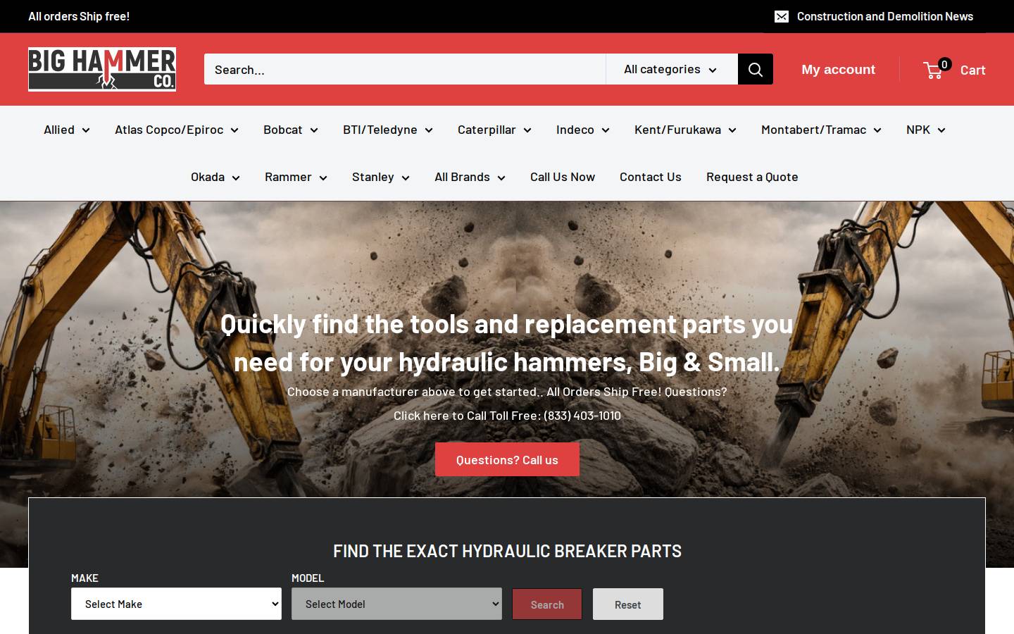 bighammerco.net homepage screenshot