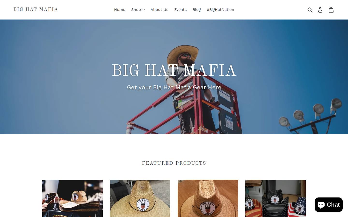 bighatmafia.com homepage screenshot