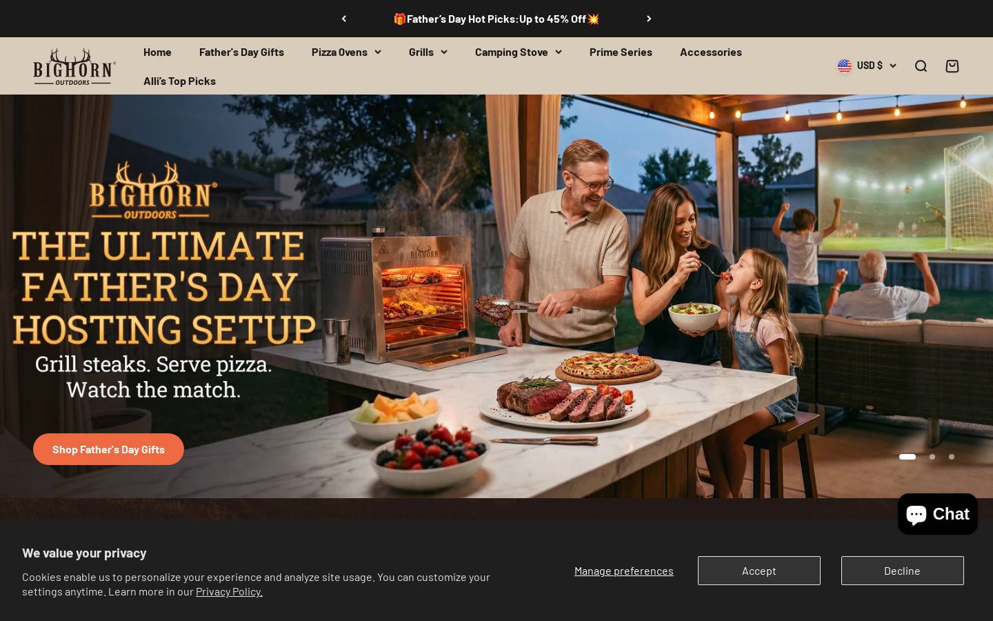 bighornoutdoor.com homepage screenshot