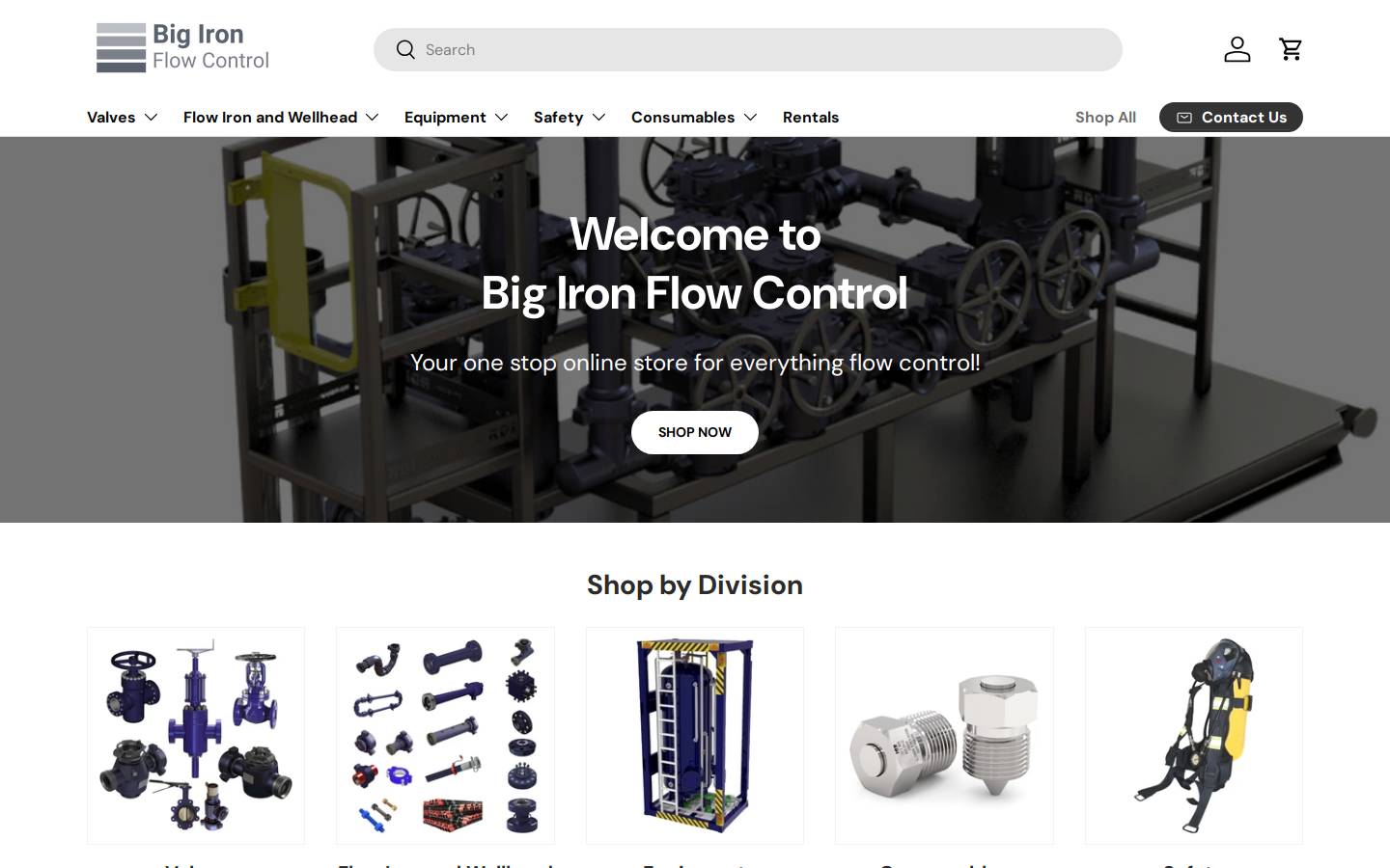 bigironflow.com homepage screenshot