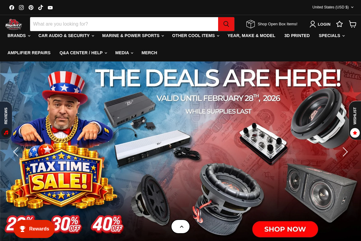 Bigjeffaudio homepage screenshot