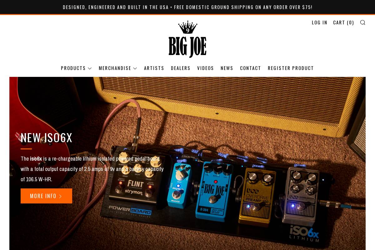 bigjoestompbox.com homepage screenshot