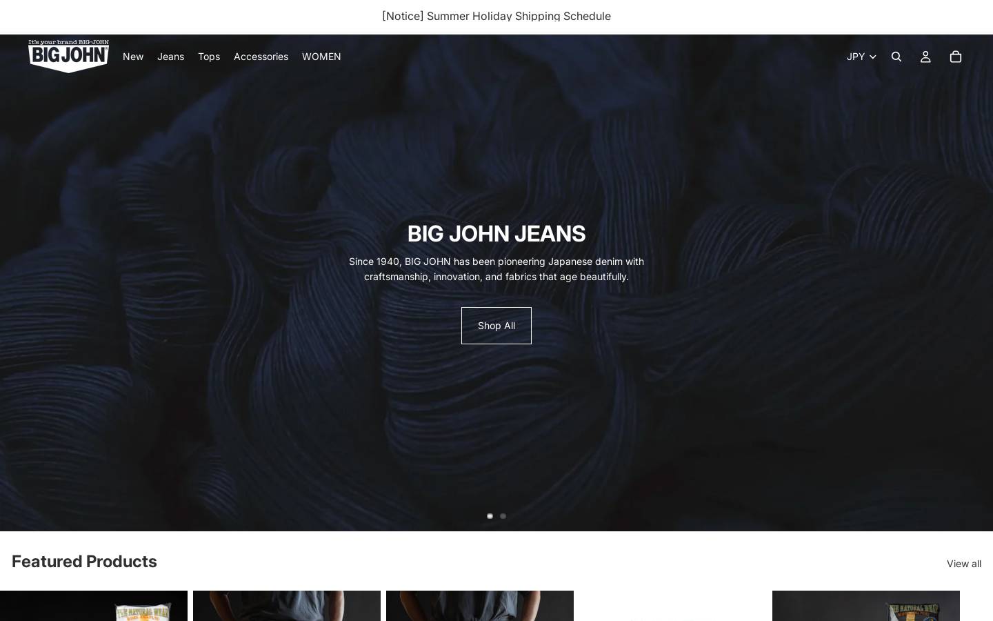 bigjohn.co.jp homepage screenshot