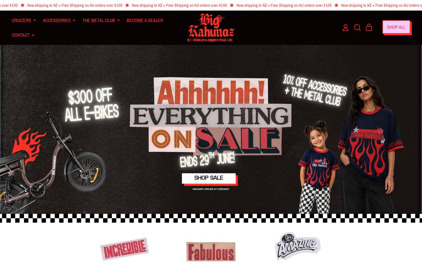 bigkahunaz.com.au homepage screenshot