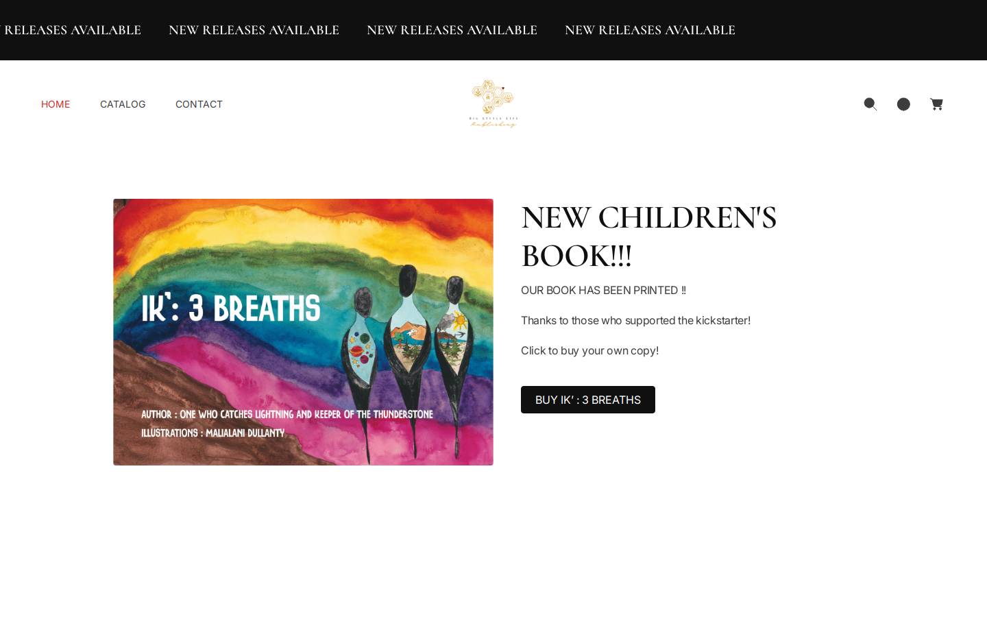 biglittlelifepublishing.com homepage screenshot