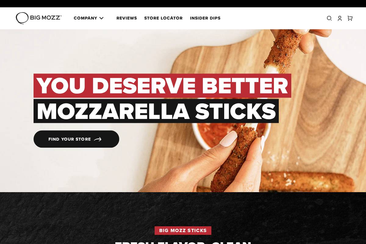 bigmozz.com homepage screenshot