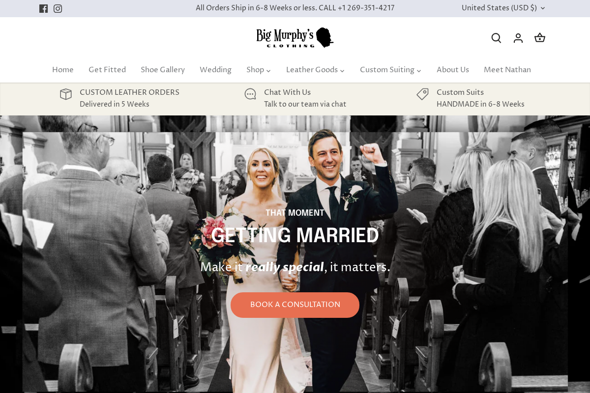 bigmurphys.com homepage screenshot