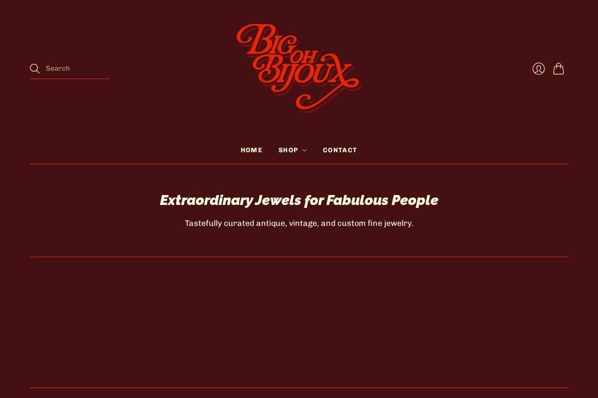 bigohbijoux.com homepage screenshot