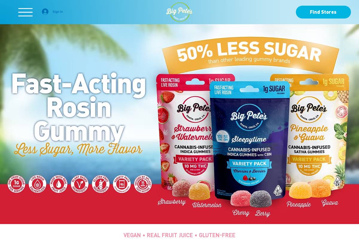 bigpetestreats.com homepage screenshot