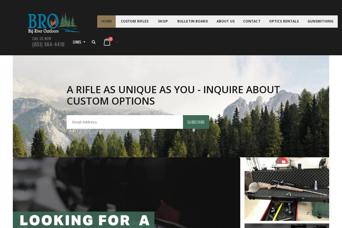 bigriveroutdoors.com homepage screenshot