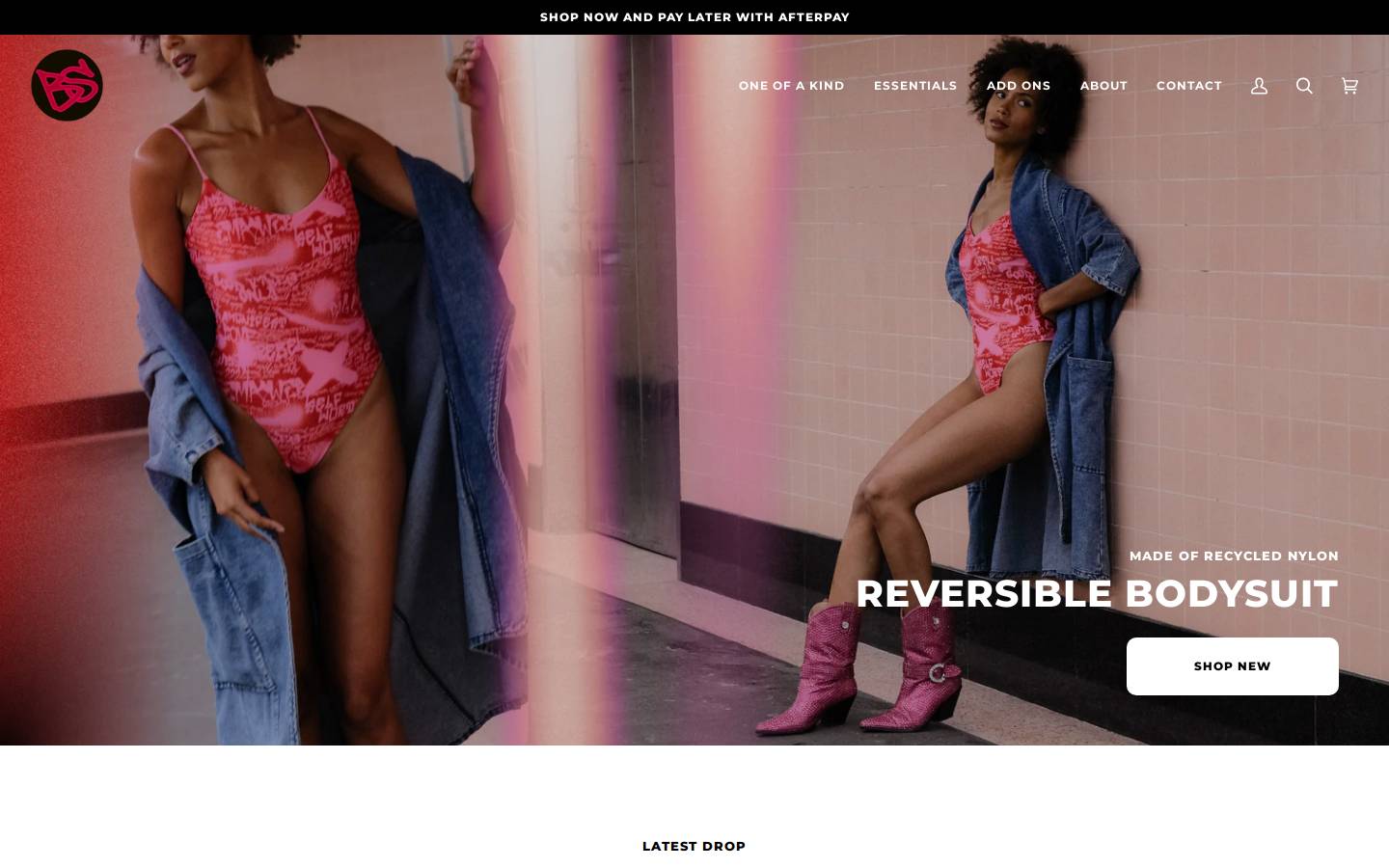 bigsisthelabel.com homepage screenshot