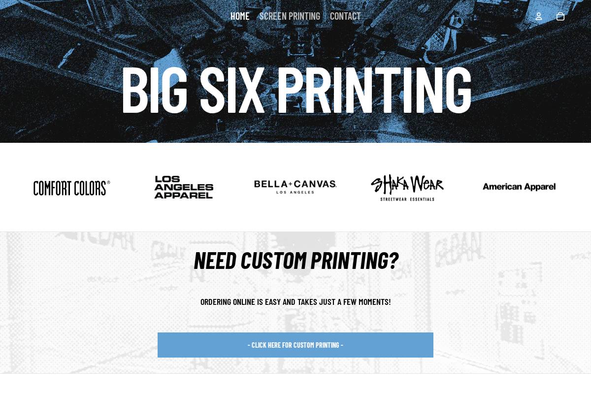 bigsix.net homepage screenshot