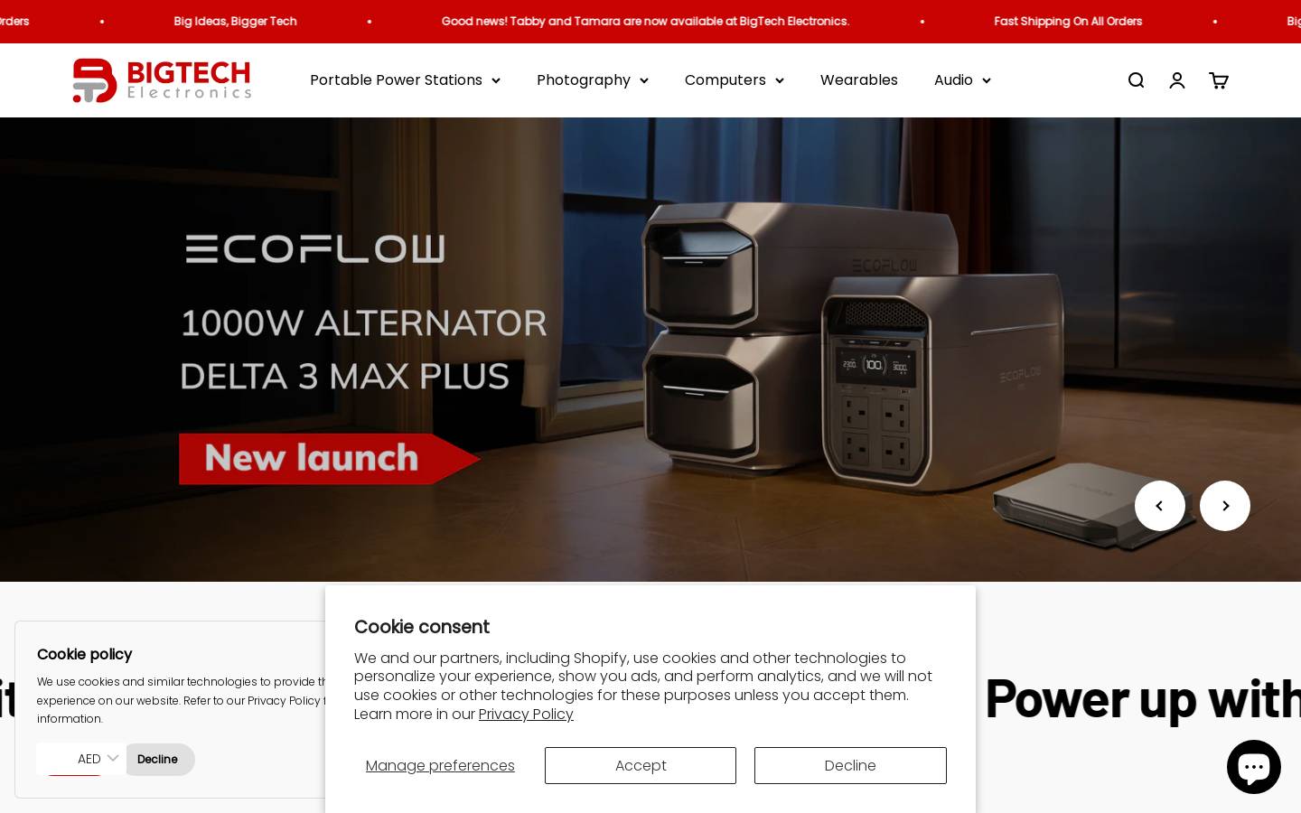 bigtechelectronics.com homepage screenshot
