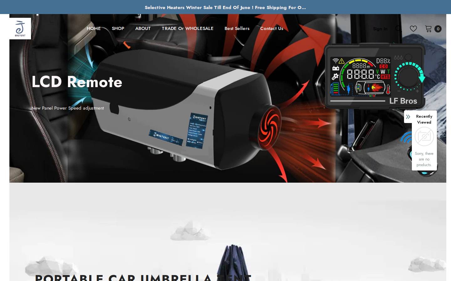 bigtent.com.au homepage screenshot