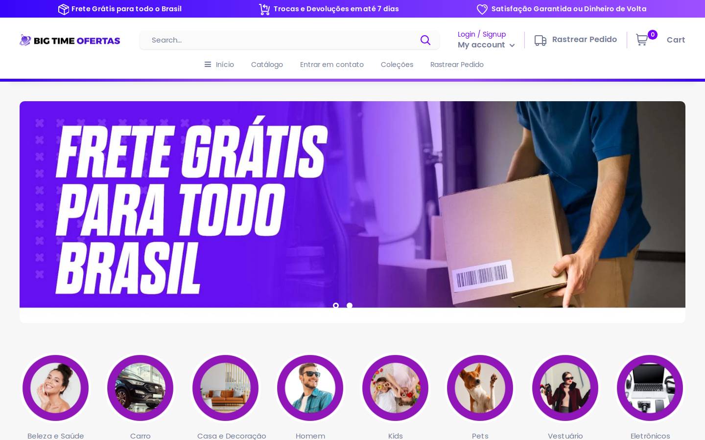 bigtimeofertasloja.com homepage screenshot