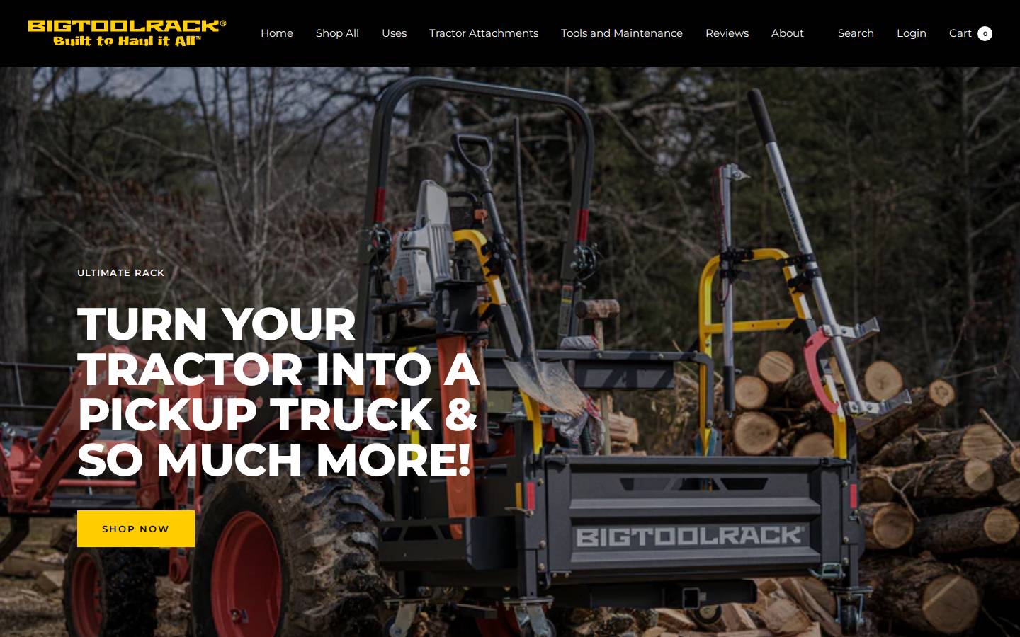 bigtoolrack.com homepage screenshot
