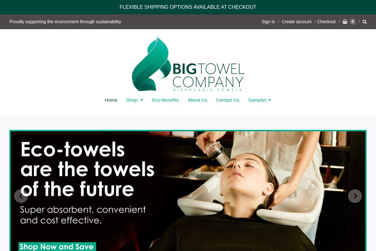 bigtowelcompany.com homepage screenshot