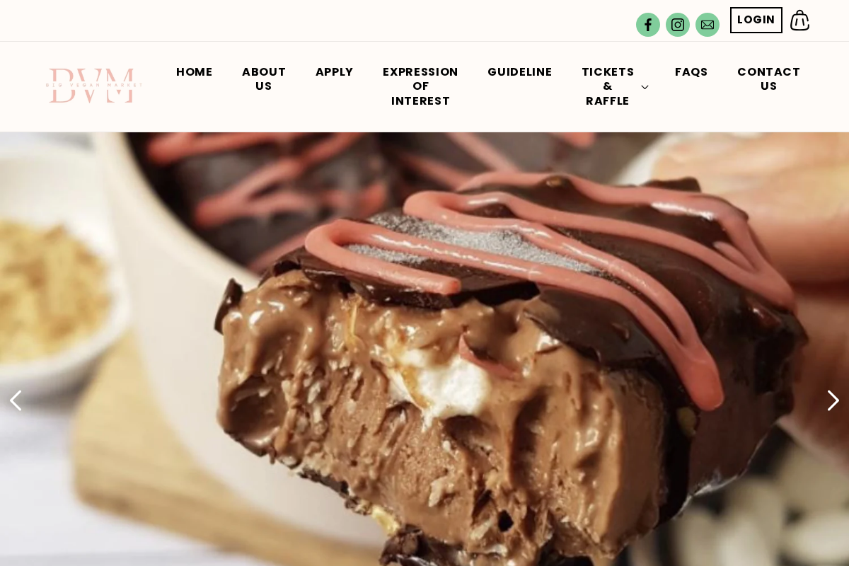 bigveganmarket.com.au homepage screenshot