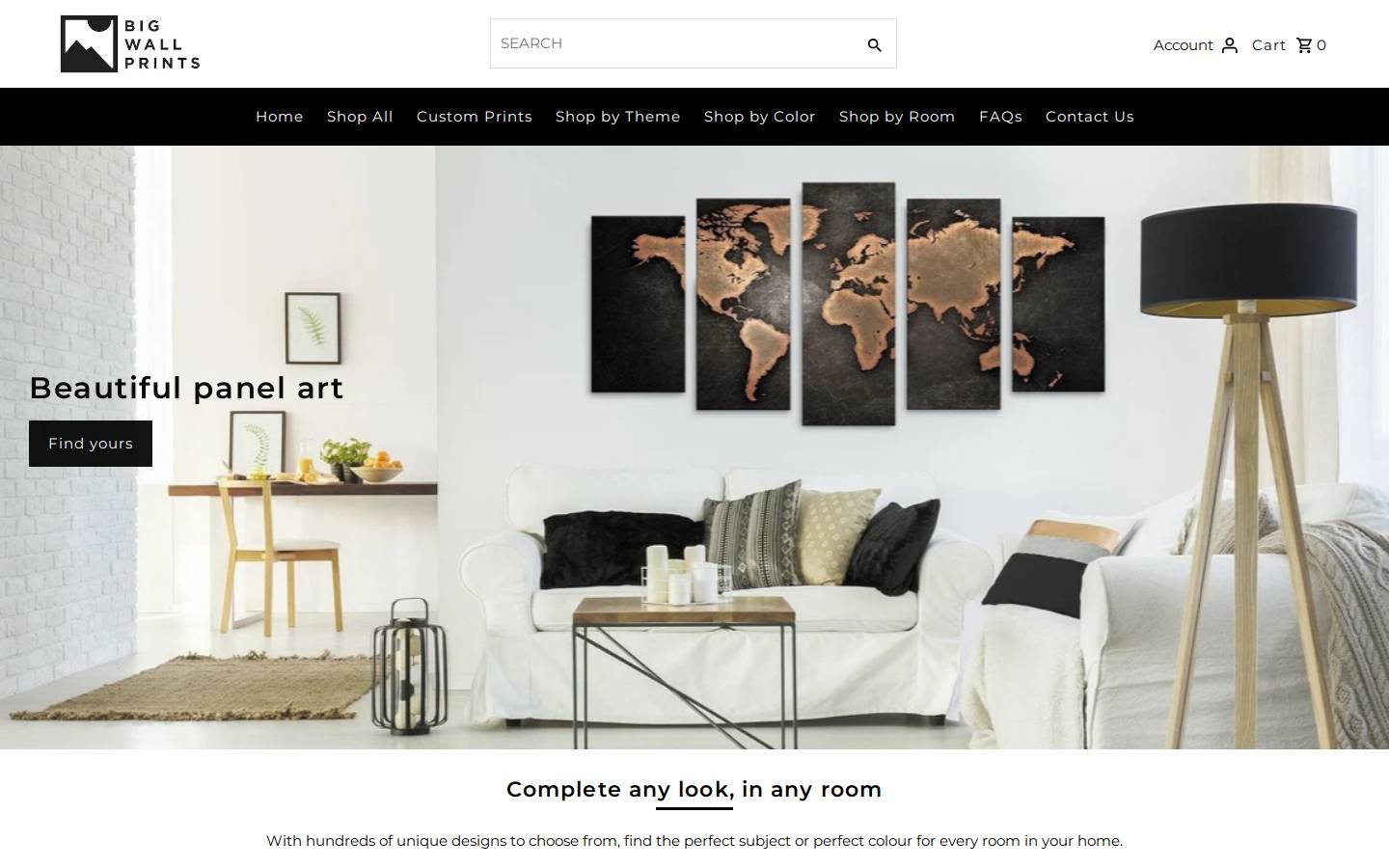 bigwallprints.com homepage screenshot