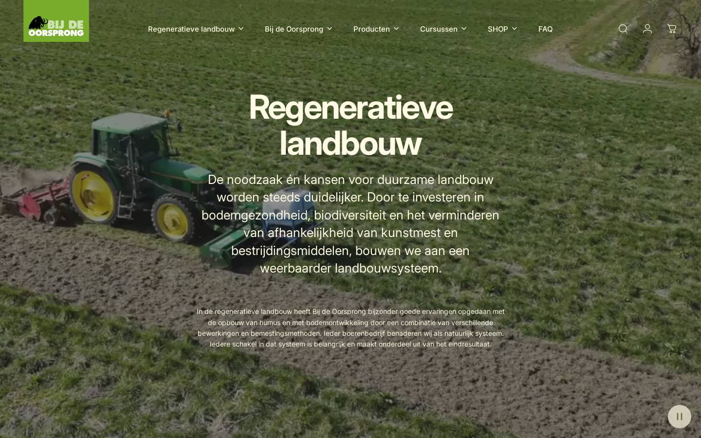 bijdeoorsprong.nl homepage screenshot