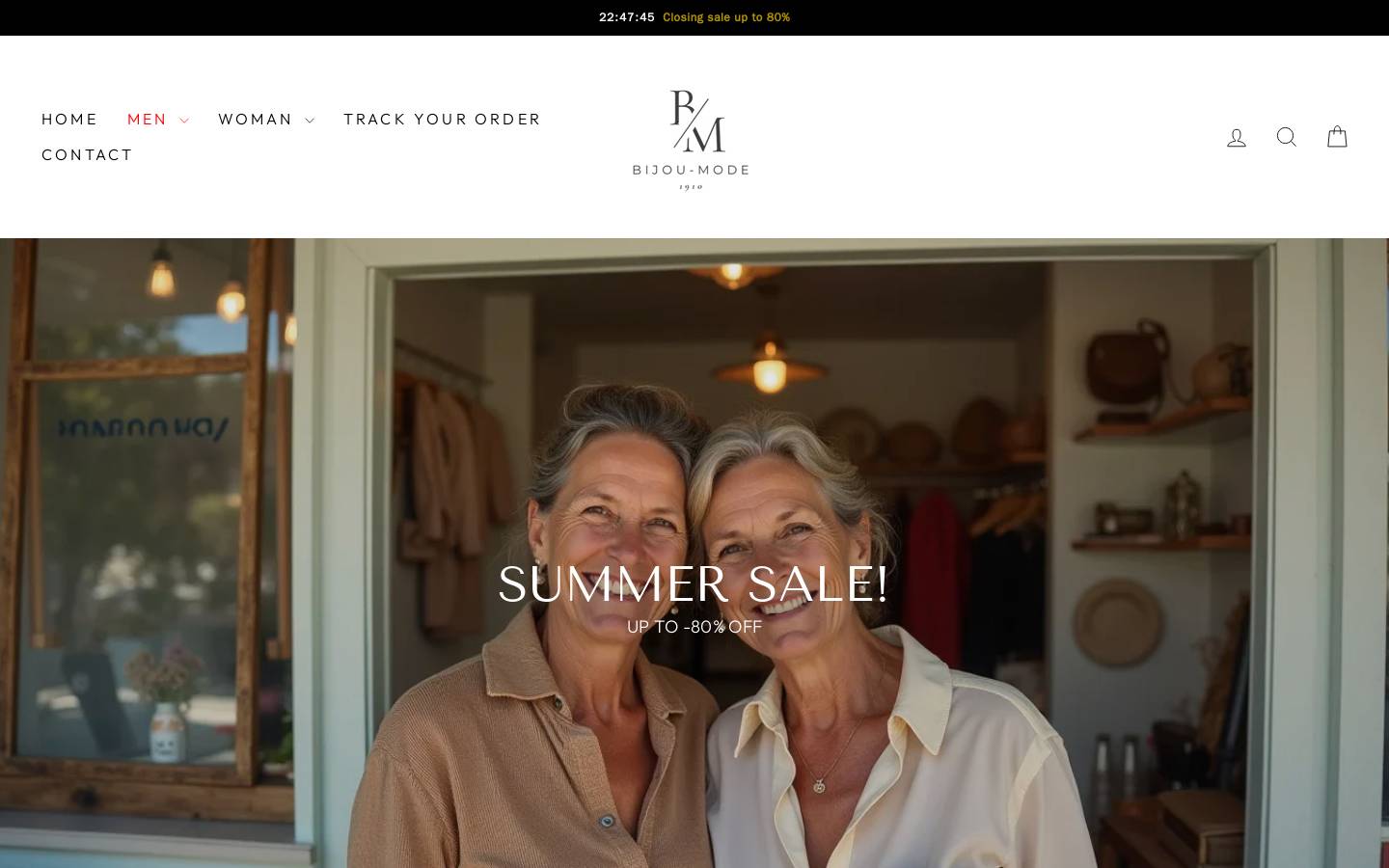 bijou-mode.com homepage screenshot