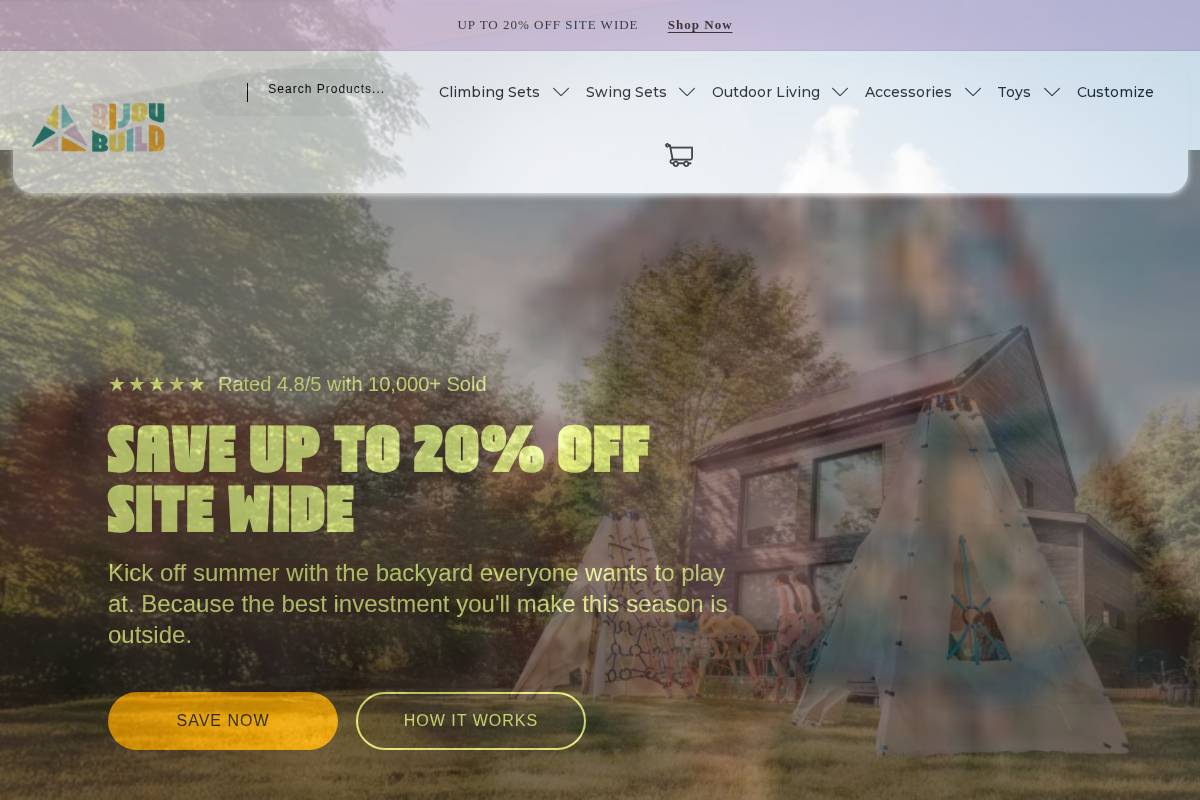 bijoubuild.com homepage screenshot