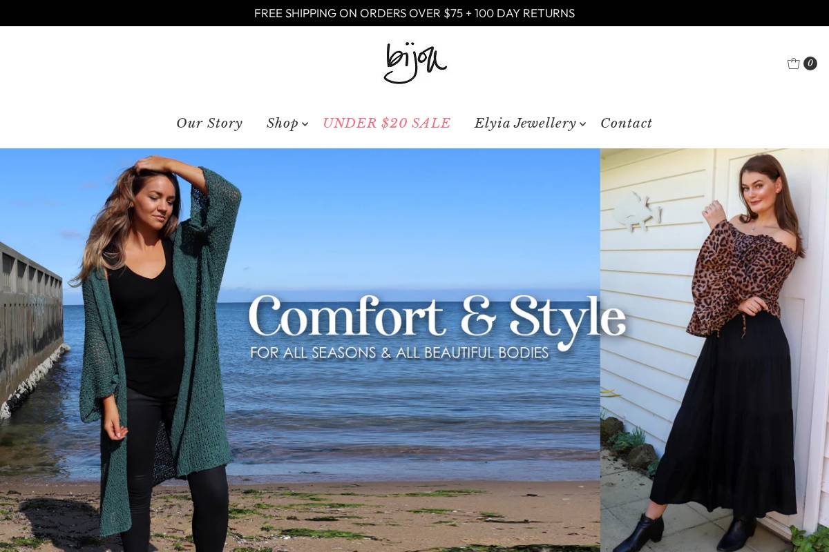 bijouthelabel.com homepage screenshot