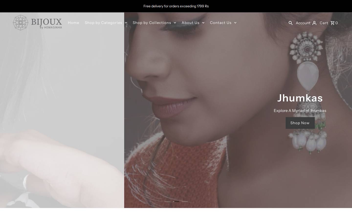 bijouxbyhema.com homepage screenshot