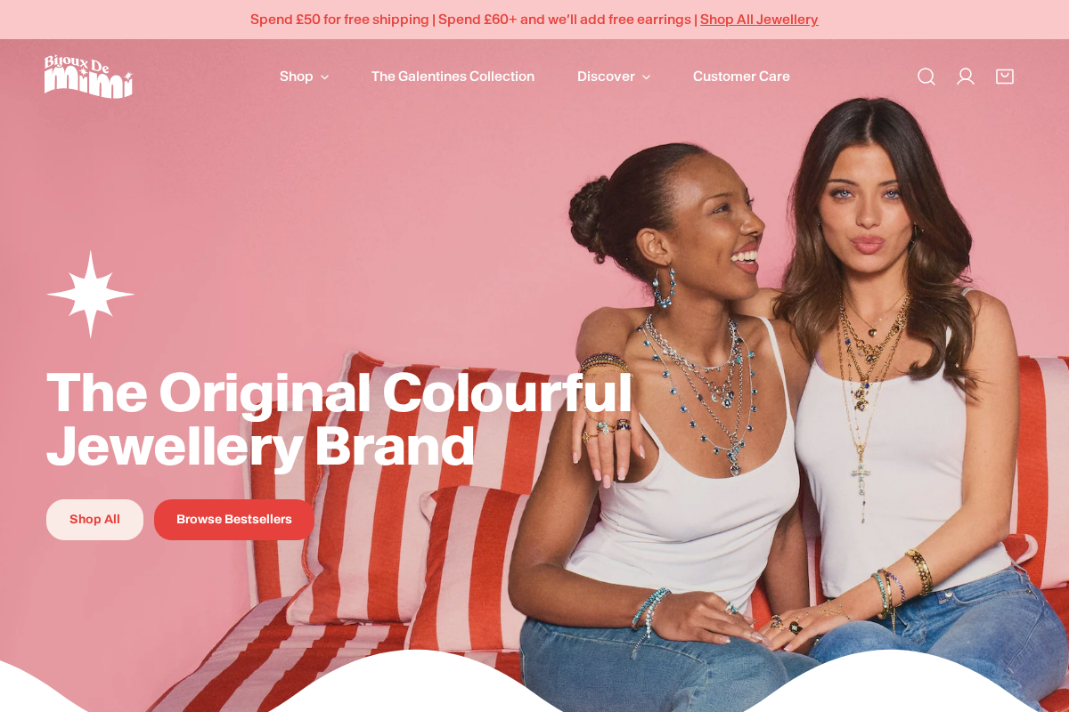 Bijoux De Mimi  homepage screenshot