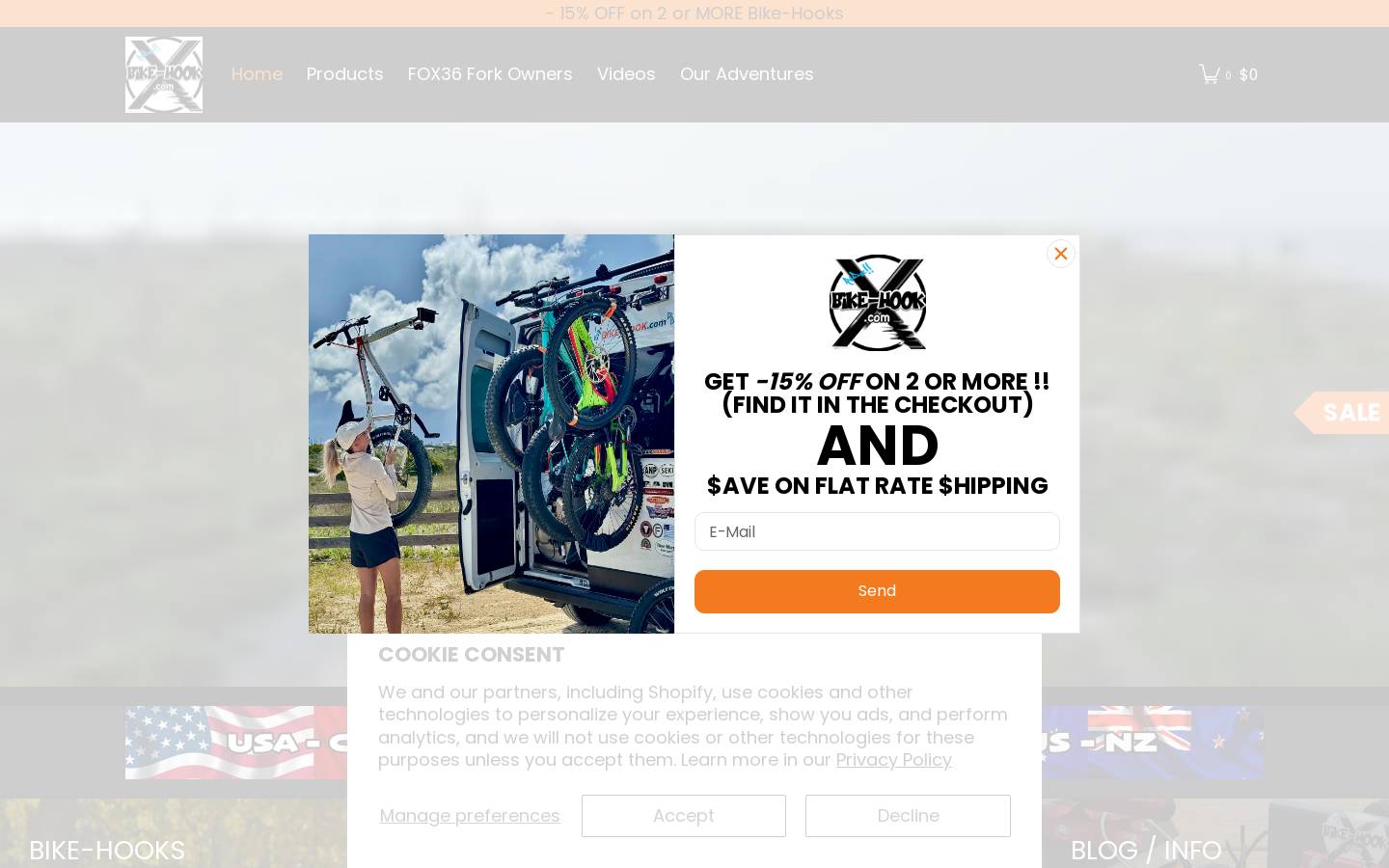 bike-hook.com homepage screenshot
