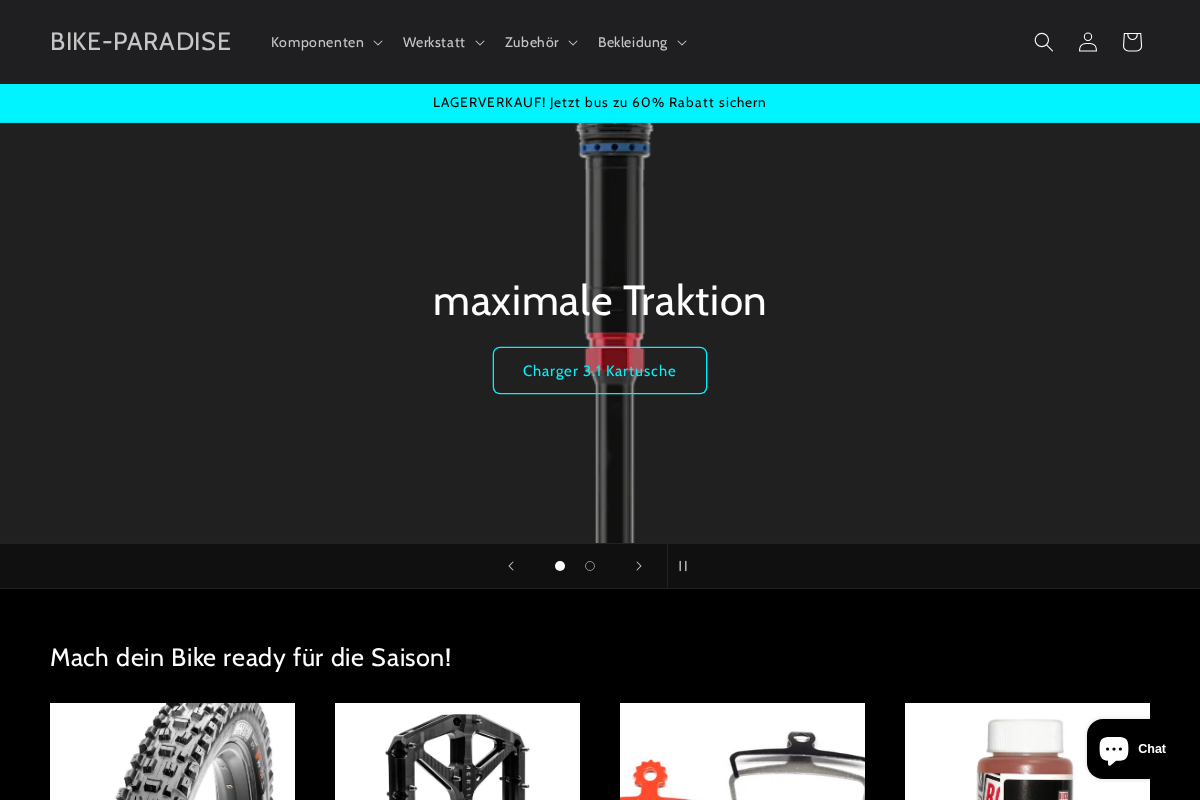 BIKE-PARADISE homepage screenshot