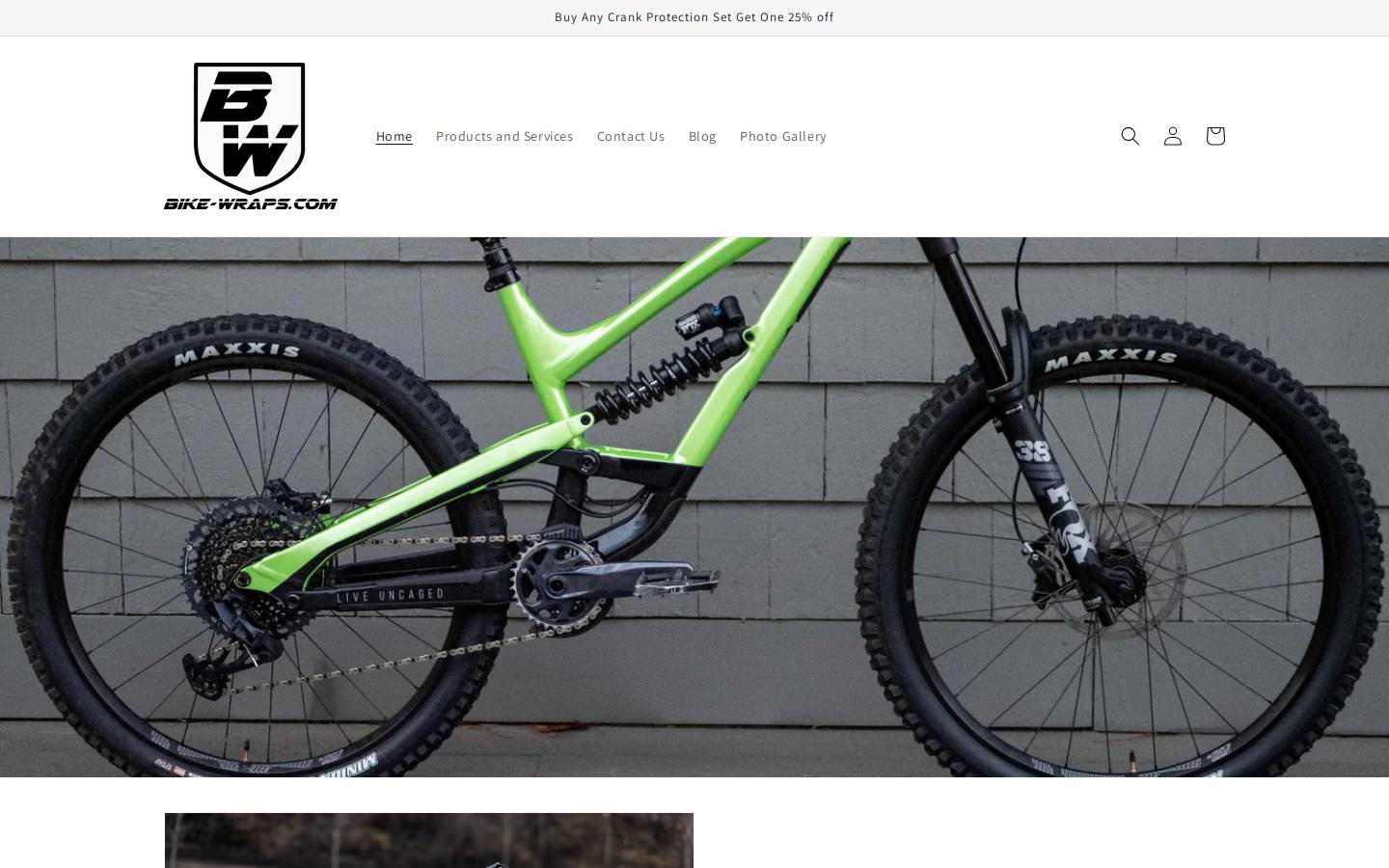 bike-wraps.com homepage screenshot