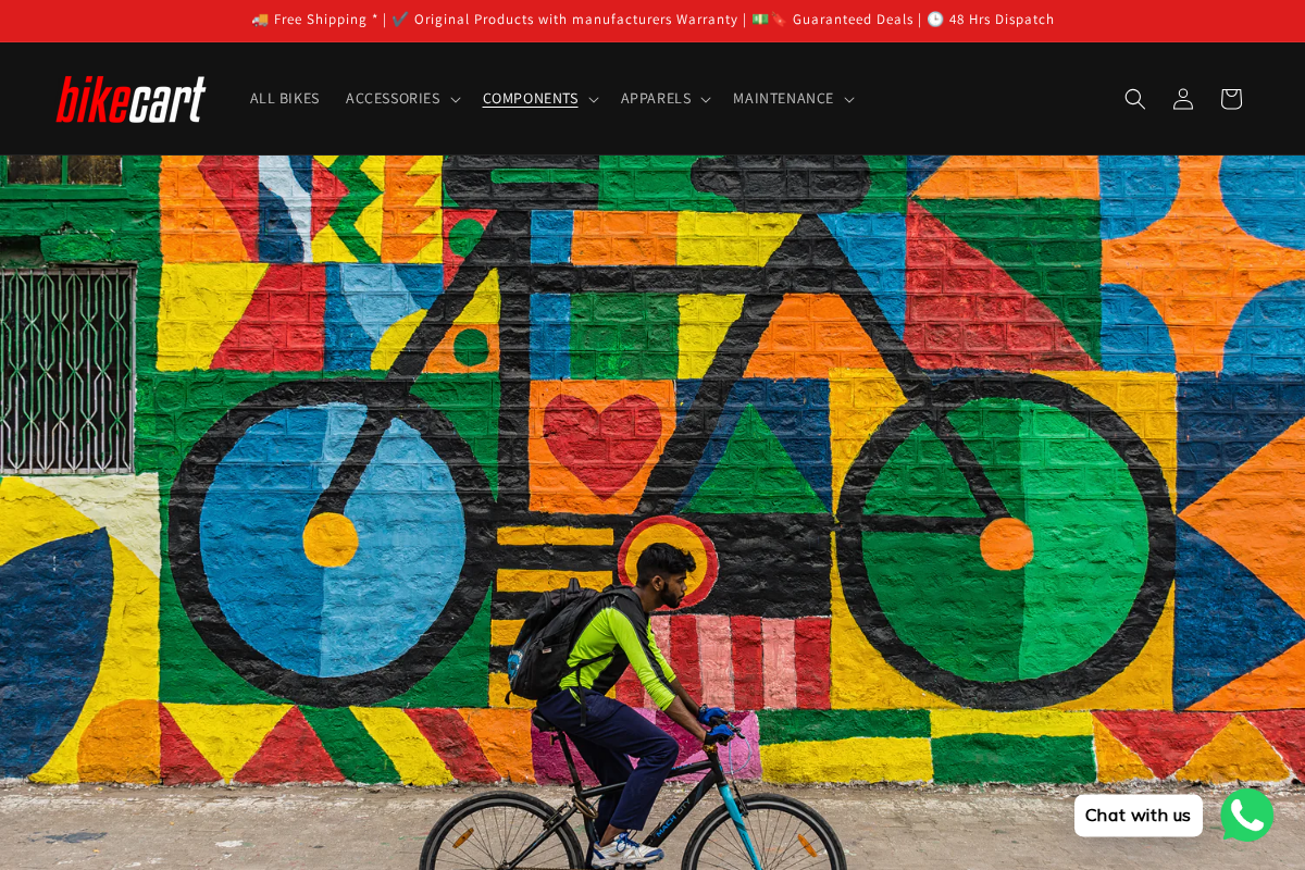 Bikecart homepage screenshot