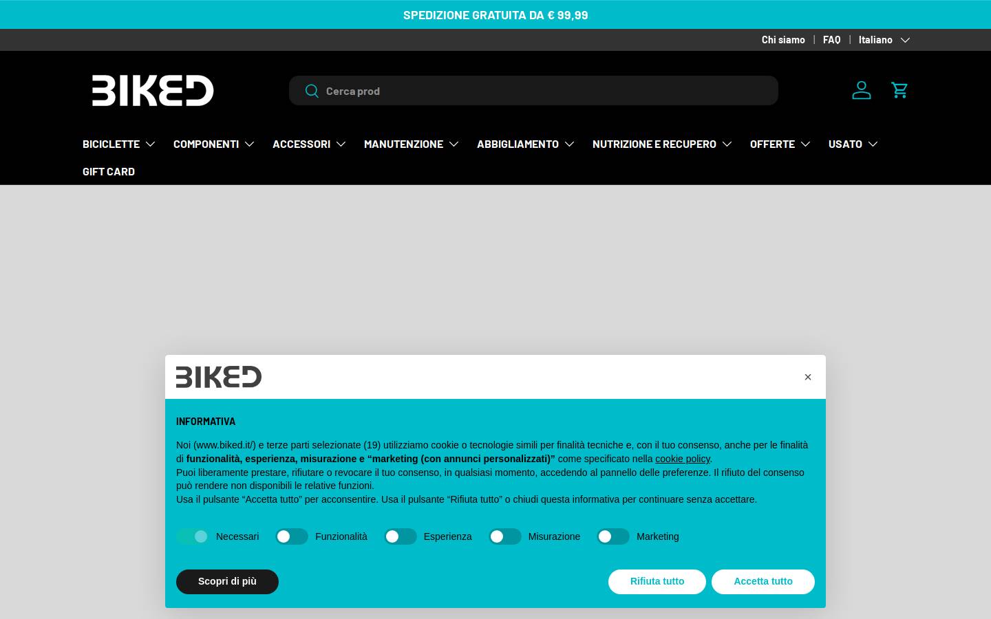 BIKED STORE homepage screenshot