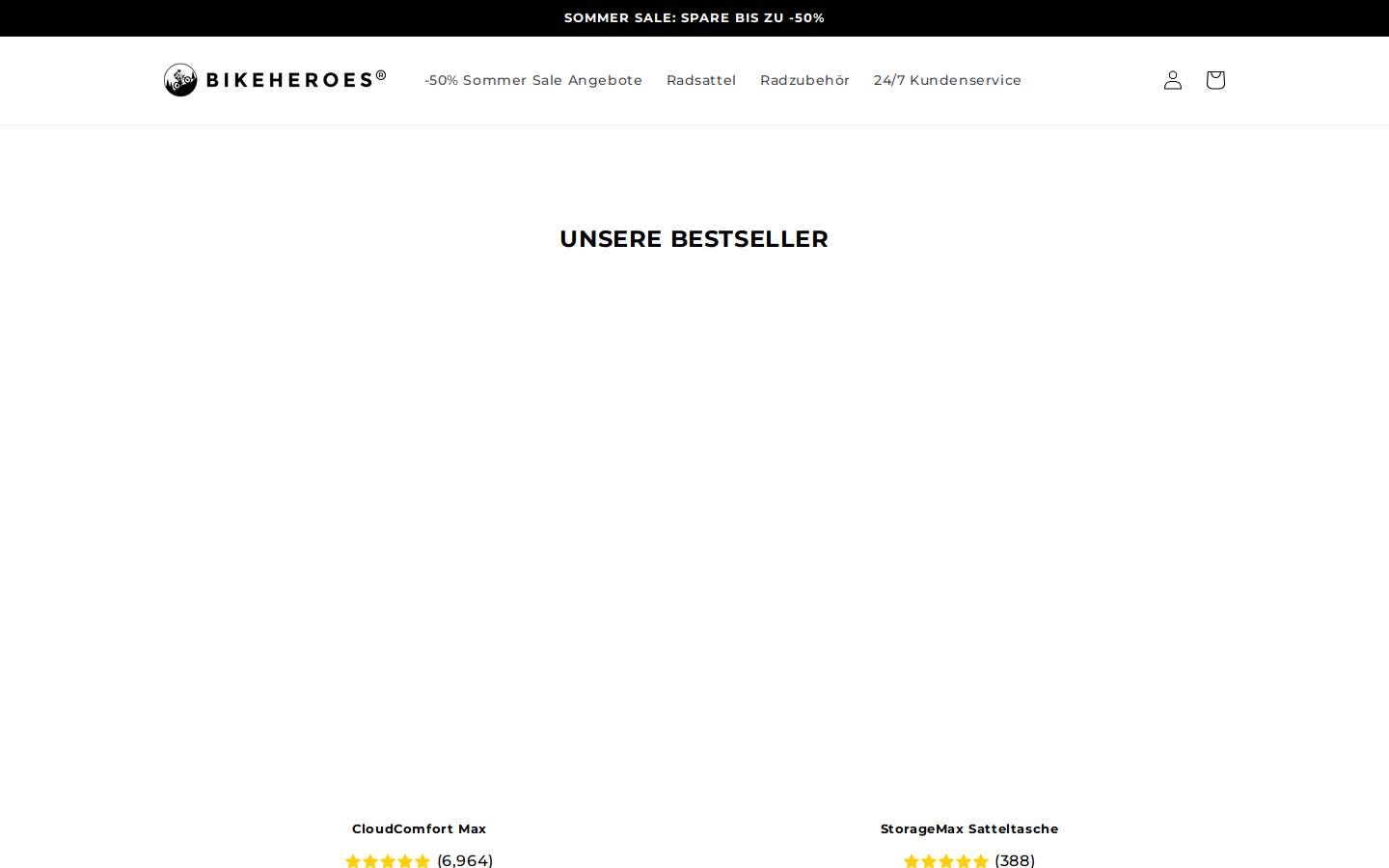 BikeHeroes homepage screenshot