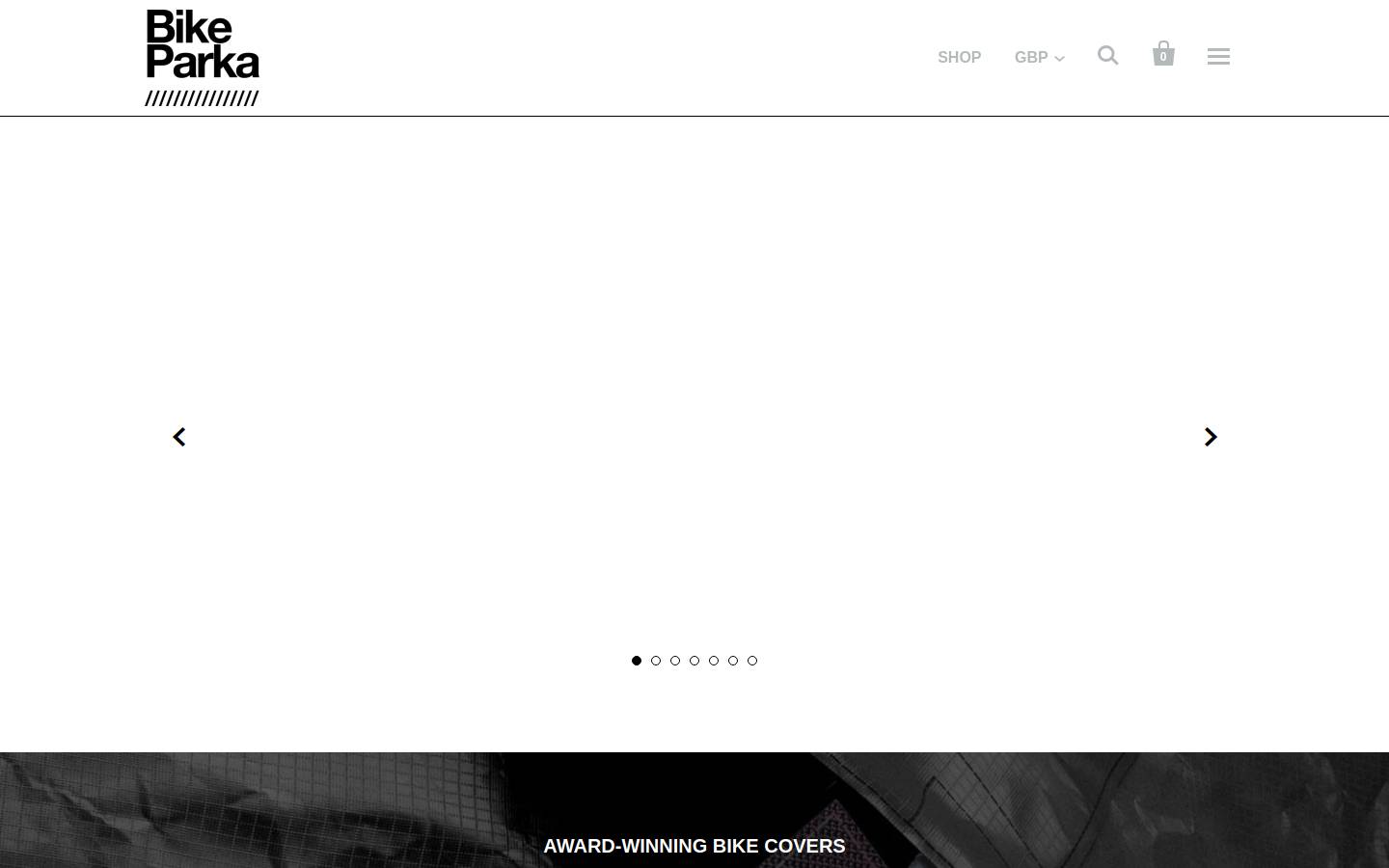 bikeparka.com homepage screenshot