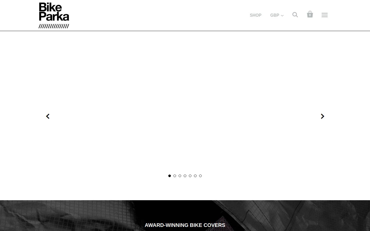 bikeparka.com homepage screenshot