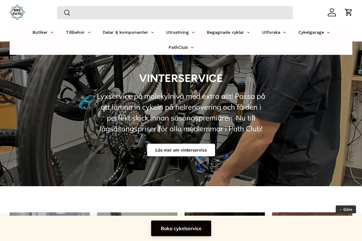 BikePath homepage screenshot