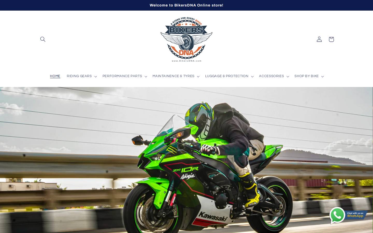 bikersdna.com homepage screenshot