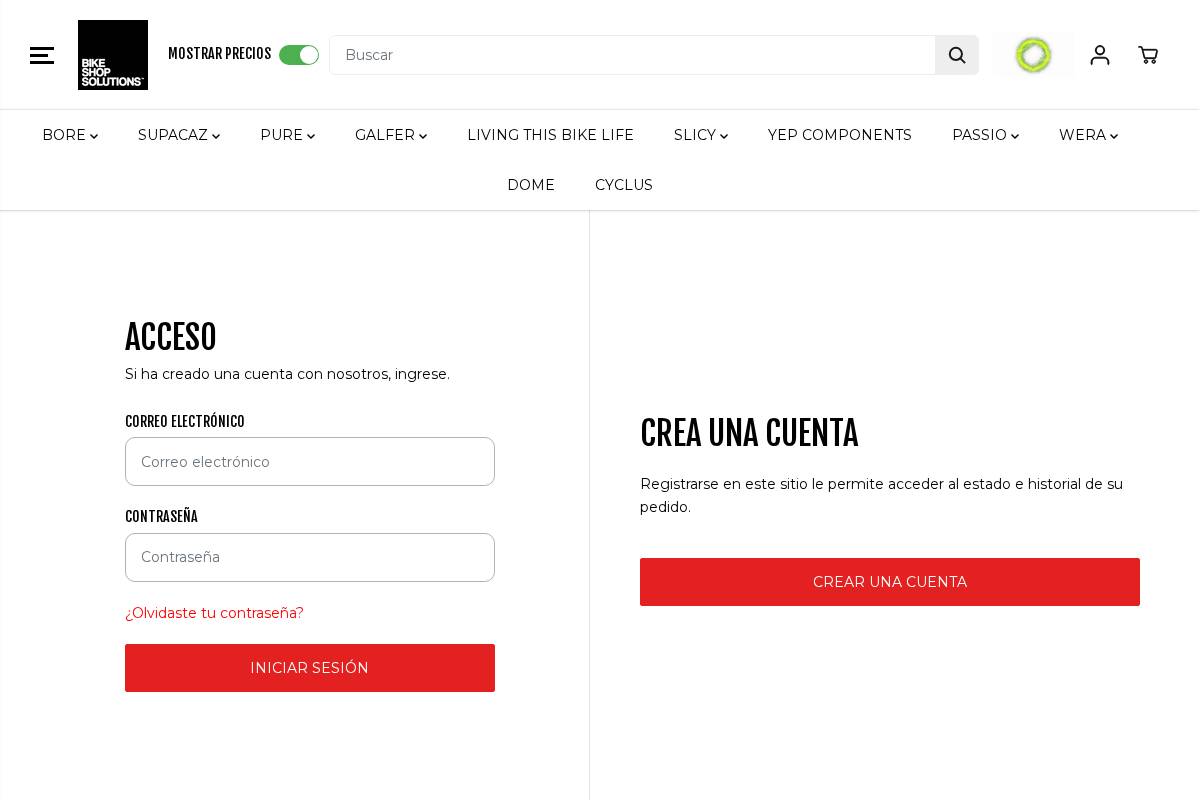 bikeshopsolutions.es homepage screenshot