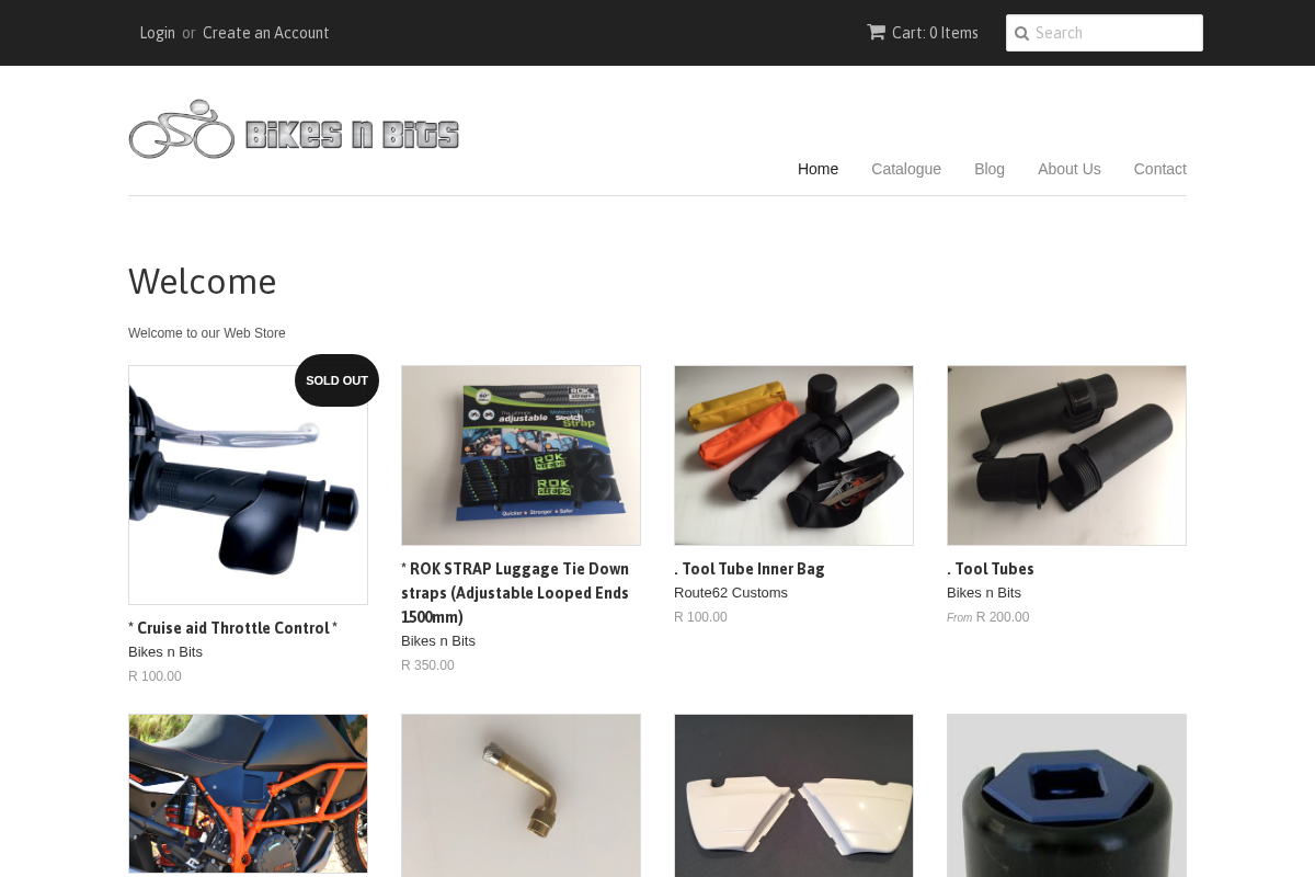 Bikes n Bits homepage screenshot