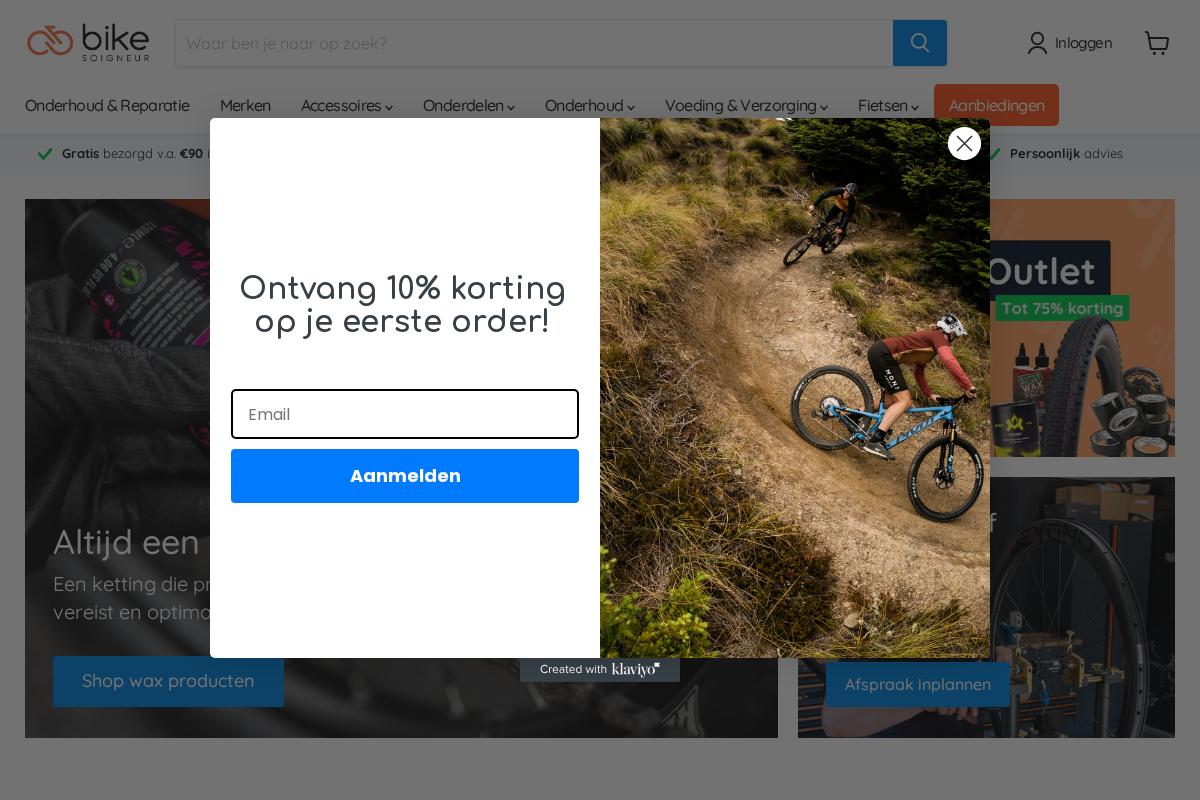 Bikesoigneur homepage screenshot